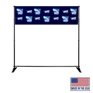 8' x 2' Mighty Banner Fabric Graphic w/ Large Tube Frame Kit - Made in the USA