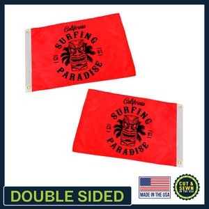 2' x 3' Custom Pole Flag - Double Sided FULL COLOR - Made in the USA