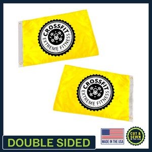 5' x 8' Custom Pole Flag - Double Sided FULL COLOR - Made in the USA