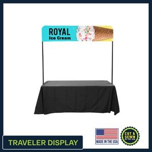 8' Traveler Tabletop 1/4 Banner Display Kit - Made in the USA