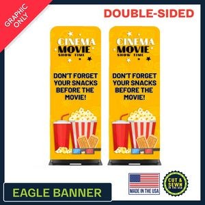 Eagle 36" W x 90" H | Double-Sided Graphic Only - Made in the USA