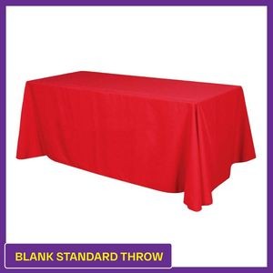 Red - 6ft Blank (No Imprint) Standard Throw - 4 Sided