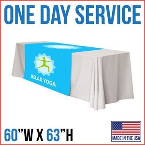 Rush 1 Day Service | 60"W x 63"L Table Runner - Made in the USA