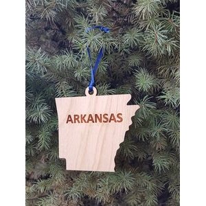 3.5" - Arkansas Customizable Hardwood Ornaments