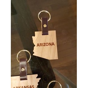 2" - Arizona Hardwood Keychains