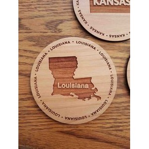 3.5" - Louisiana Hardwood Coasters