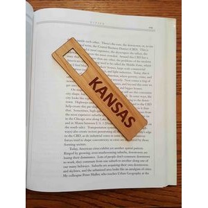 1.5" x 6" - Kansas Hardwood Bookmarks
