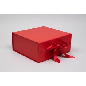 6" x 6" x 2.75" Matte Magnetic Gift Boxes with Ribbons