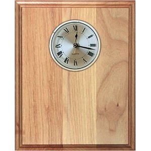 8" x 10" - Red Alder Clock Plaque