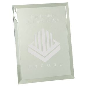 7" x 9" Clear Glass Plaque