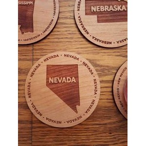 3.5" - Nevada Hardwood Coasters