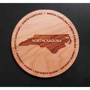 3.5" - North Carolina Hardwood Coasters