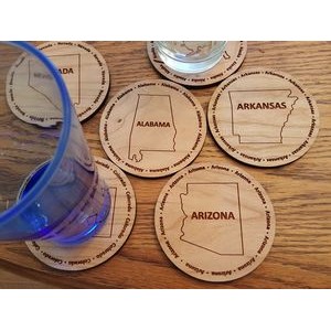 3.5" - Arizona Hardwood Coasters