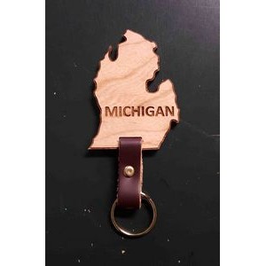 2" - Michigan Hardwood Keychains