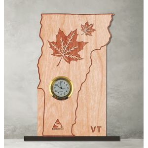 6" x 8" - Vermont Hardwood Desktop Clocks