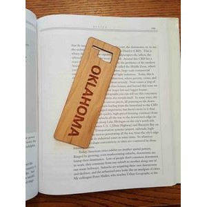 1.5" x 6" - Oklahoma Hardwood Bookmarks