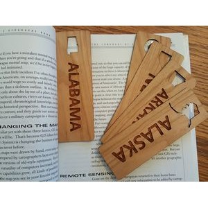 1.5" x 6" - Alabama Hardwood Bookmarks