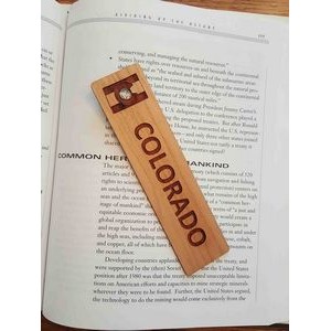 1.5" x 6" - Colorado Hardwood Bookmarks
