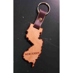 2" - New Jersey Hardwood Keychains