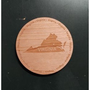 3.5" - Virginia Hardwood Coasters