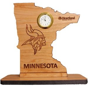 6" x 8" - Minnesota Hardwood Desktop Clocks