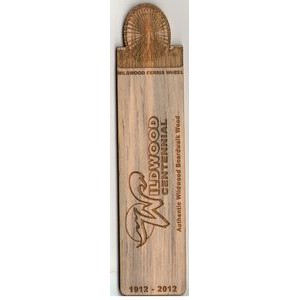 1" x 5" - Hardwood Bookmark - Customized Hardwood Shapes - Laser Engraved - USA-Made