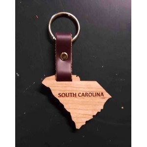 2" - South Carolina Hardwood Keychains