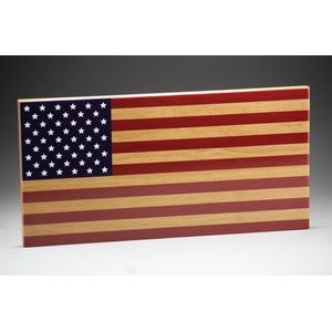 9" x 18" - Hardwood American Flag