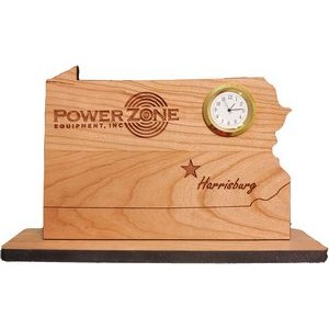 6" x 8" - Pennsylvania Hardwood Desktop Clocks
