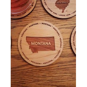 3.5" - Montana Hardwood Coasters