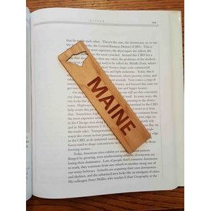 1.5" x 6" - Maine Hardwood Bookmarks