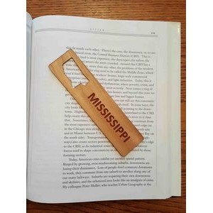 1.5" x 6" - Mississippi Hardwood Bookmarks