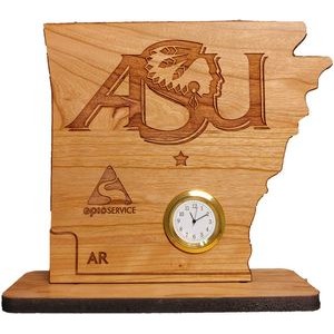 6" x 8" - Arkansas Hardwood Desktop Clocks