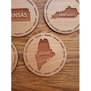 3.5" - Maine Hardwood Coasters