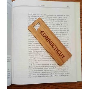 1.5" x 6" - Connecticut Hardwood Bookmarks