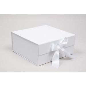 8" x 8" x 3.12" Matte Magnetic Gift Boxes with Ribbons