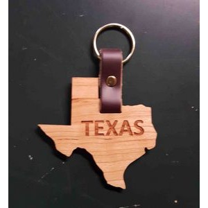 2" - Texas Hardwood Keychains