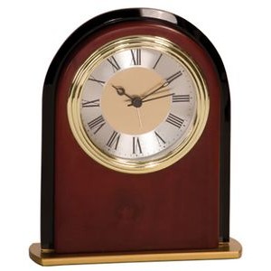 6.5" - Mahogany Finish Arch Clock