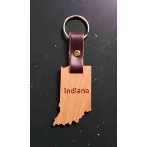 2" - Indiana Hardwood Keychains