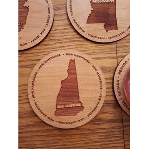 3.5" - New Hampshire Hardwood Coasters