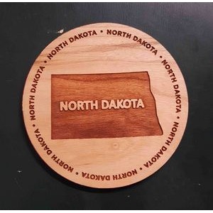 3.5" - North Dakota Hardwood Coasters