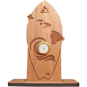 6" x 8" - Hawaii Hardwood Desktop Clocks