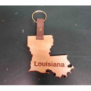 2" - Louisiana Hardwood Keychains