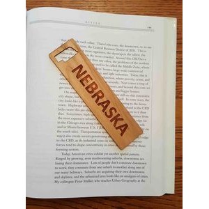 1.5" x 6" - Nebraska Hardwood Bookmarks