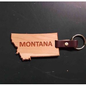 2" - Montana Hardwood Keychains
