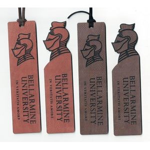 1.5" x 6" - Color Printed Leatherette Bookmarks - USA-Made