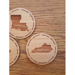 3.5" - Kentucky Hardwood Coasters