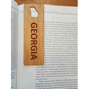 1.5" x 6" - Georgia Hardwood Bookmarks