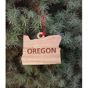 3.5" - Oregon Customizable Hardwood Ornaments