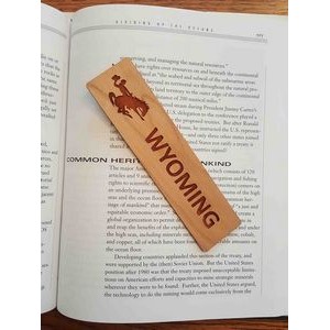 1.5" x 6" - Wyoming Hardwood Bookmarks